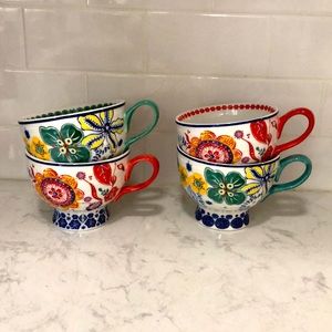 EUC Anthropologie Kitchen tea cup mugs